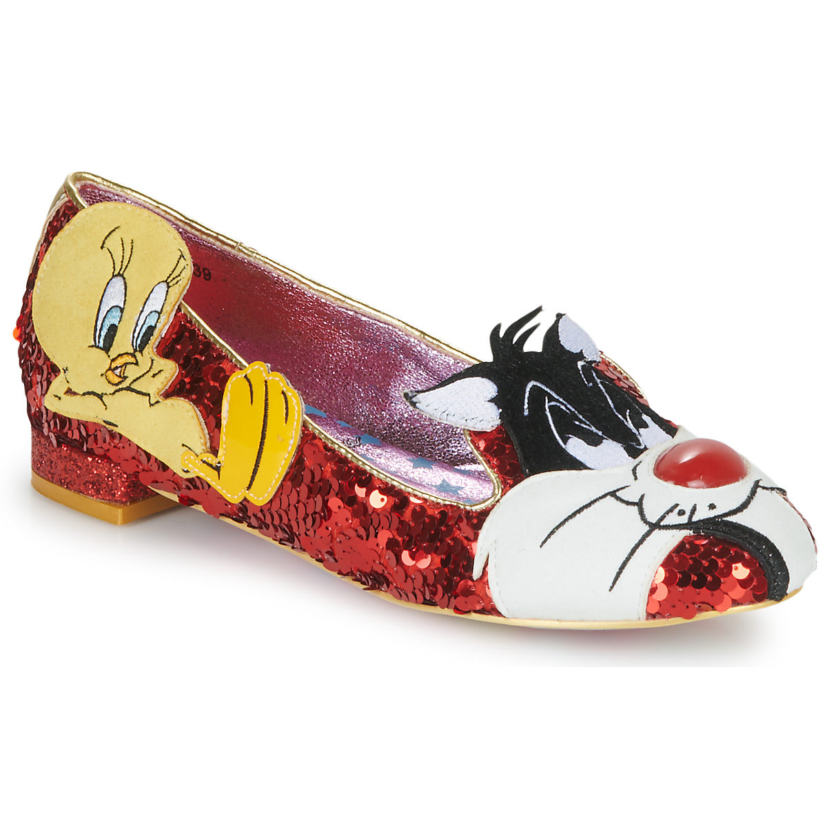 Ballerine Donna Irregular Choice  LOONEY TUNES 8  Rosso