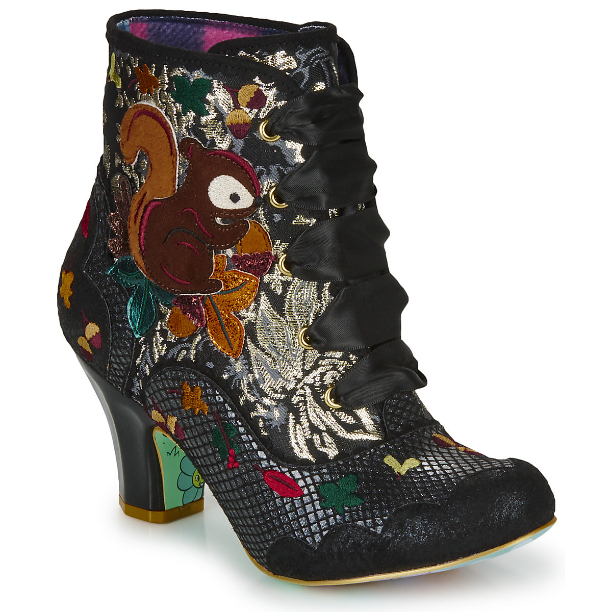 Stivaletti Donna Irregular Choice  SQUIRREL AWAY  Nero