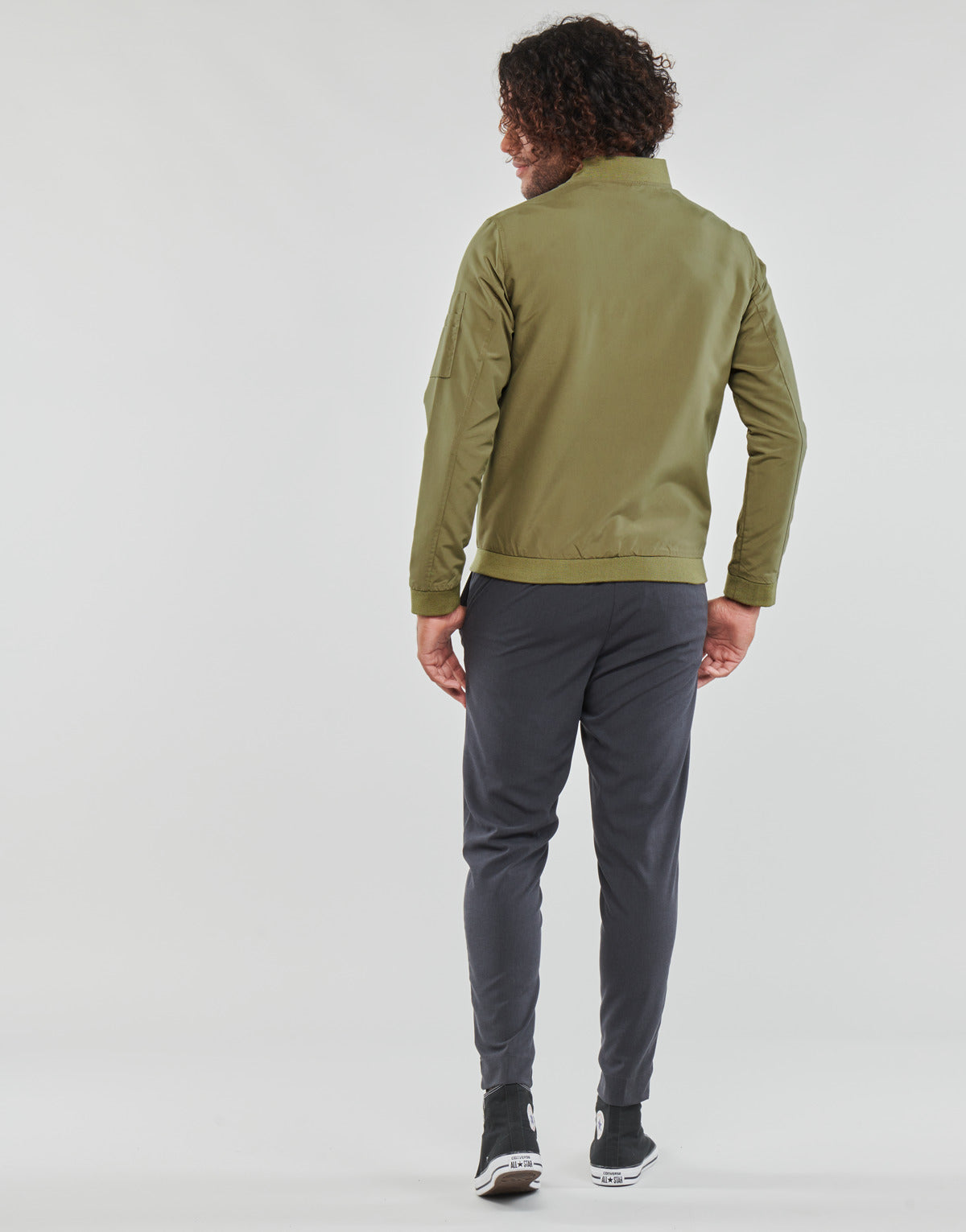 Giubbotto Uomo Jack & Jones  JJERUSH BOMBER  Verde