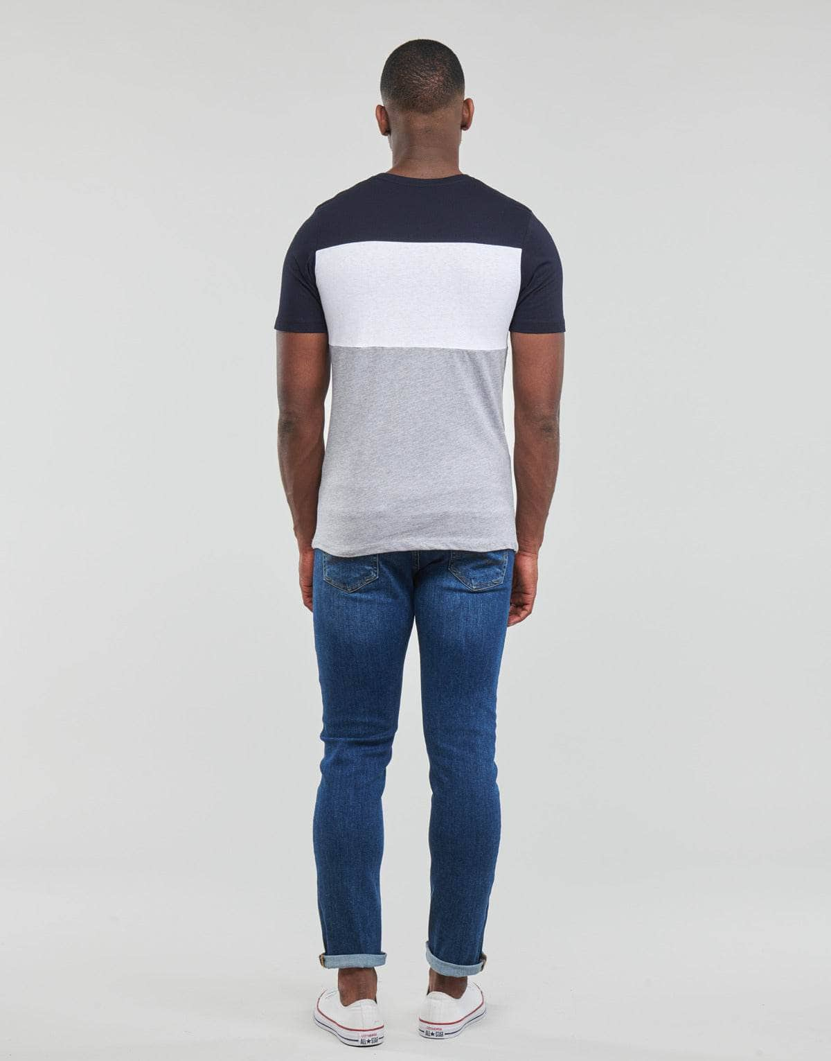 T-shirt Uomo Jack & Jones  JJELOGO BLOCKING TEE  Multicolore