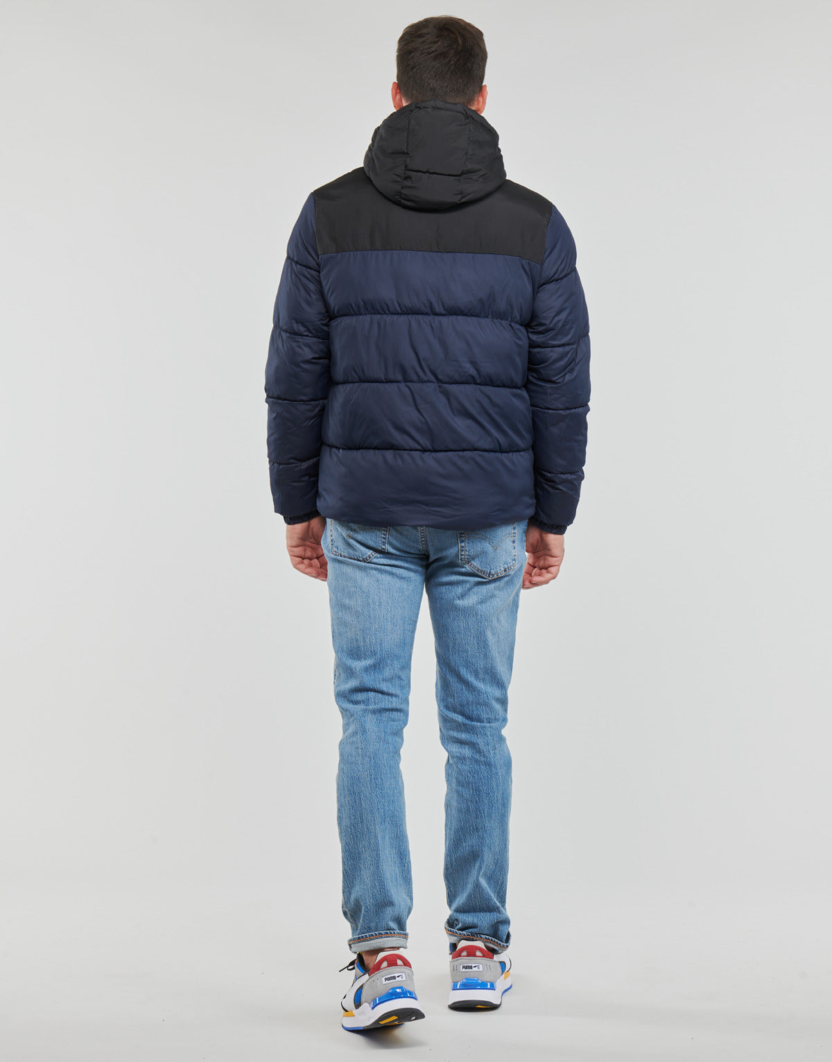 Piumino Uomo Jack & Jones  JJCHILI PUFFER HOOD  Marine