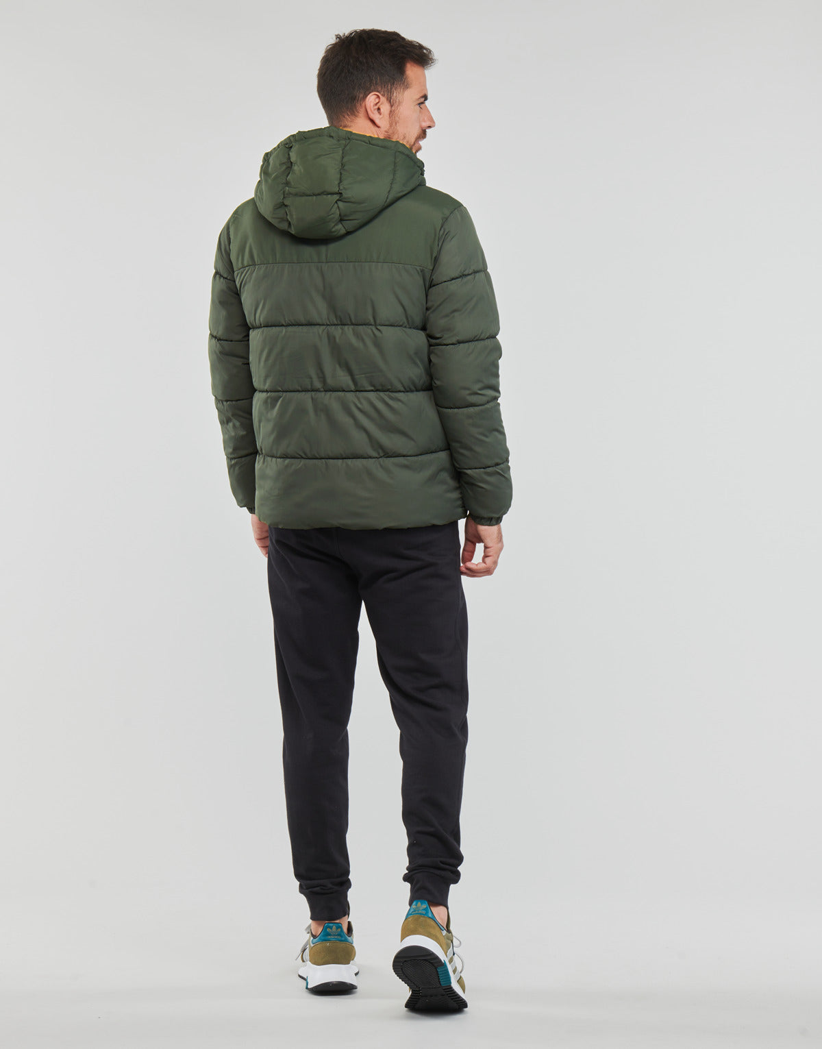 Piumino Uomo Jack & Jones  JJCHILI PUFFER HOOD  Kaki