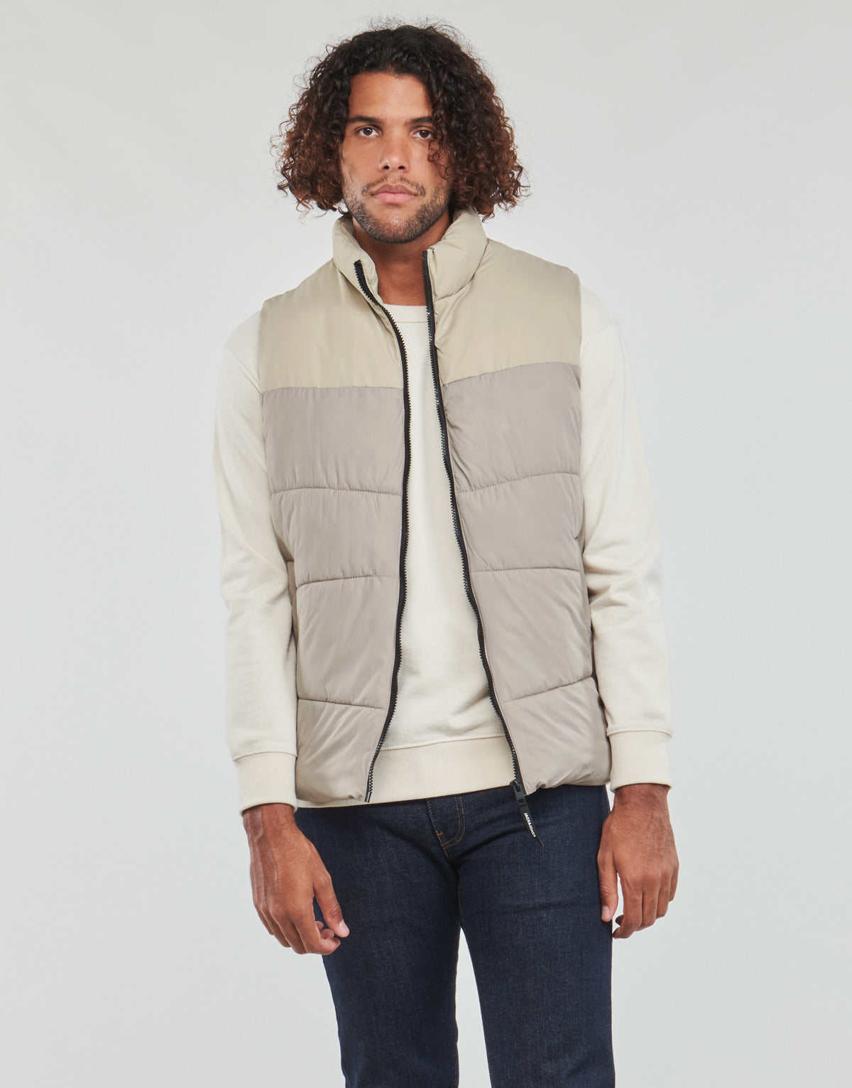 Piumino Uomo Jack & Jones  JJCHILI BODYWARMER  Beige