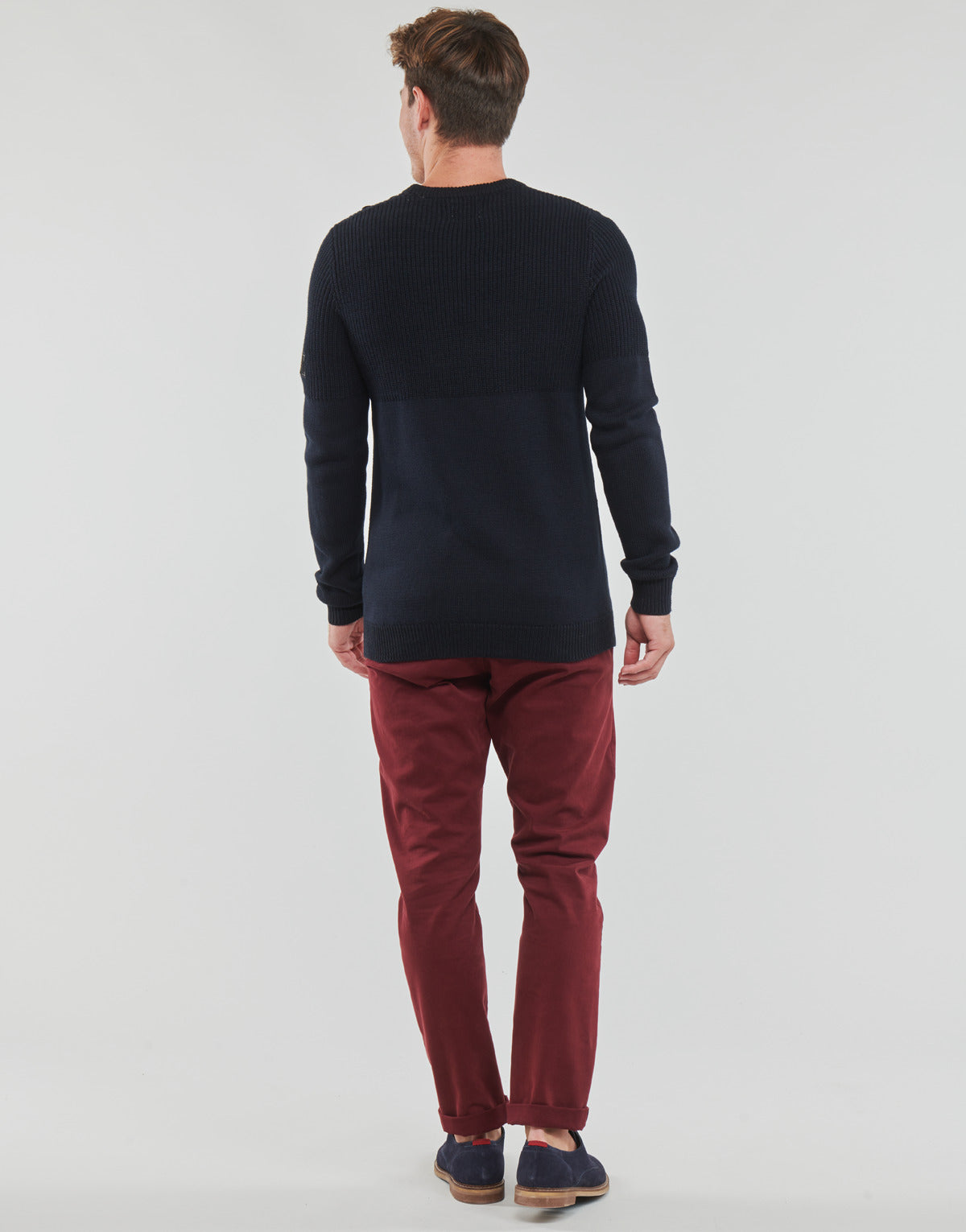 Maglione Uomo Jack & Jones  JJSPENCER KNIT CREW NECK  Marine