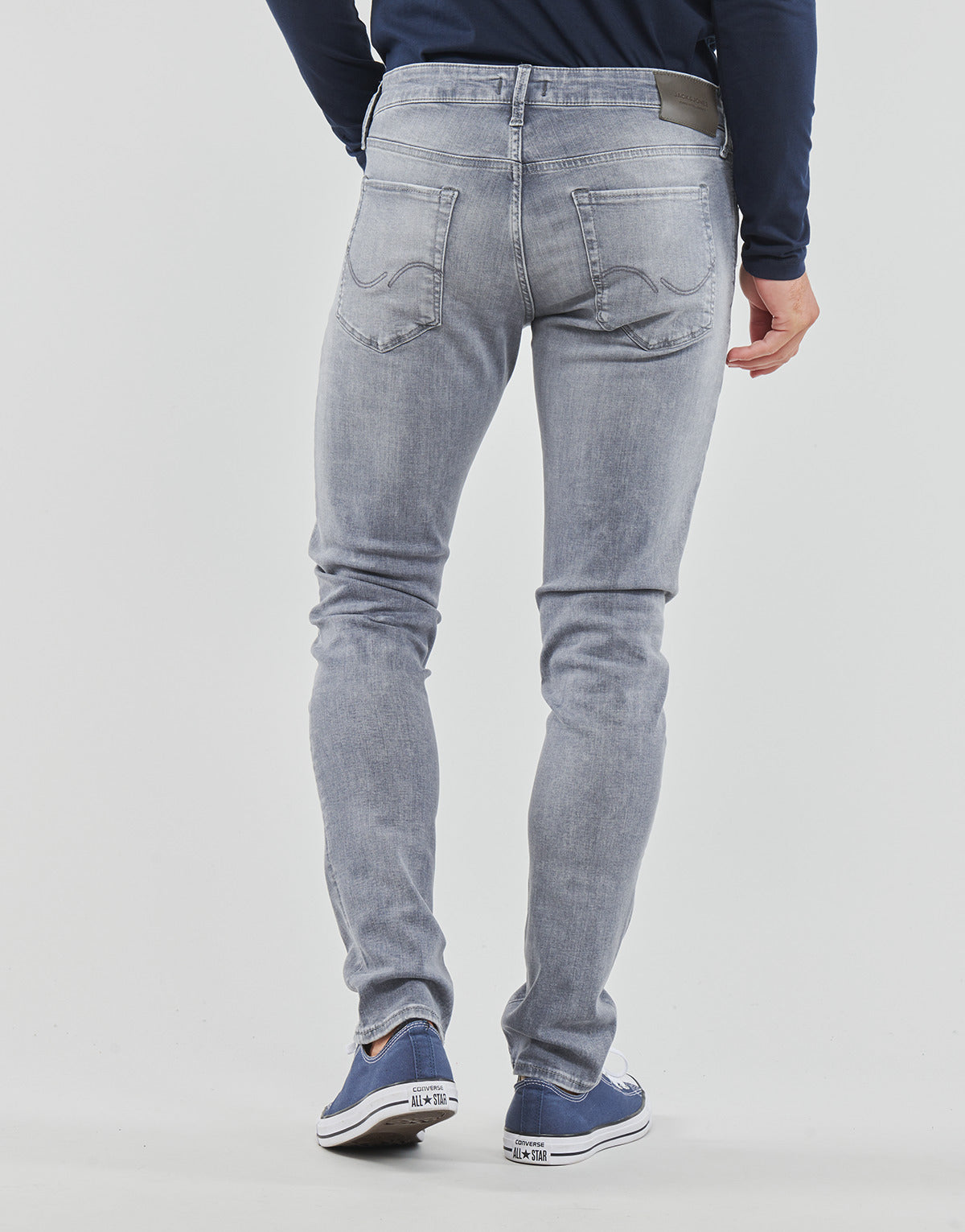 Jeans Slim Uomo Jack & Jones  JJIGLENN JJICON JJ 257 50SPS  Grigio