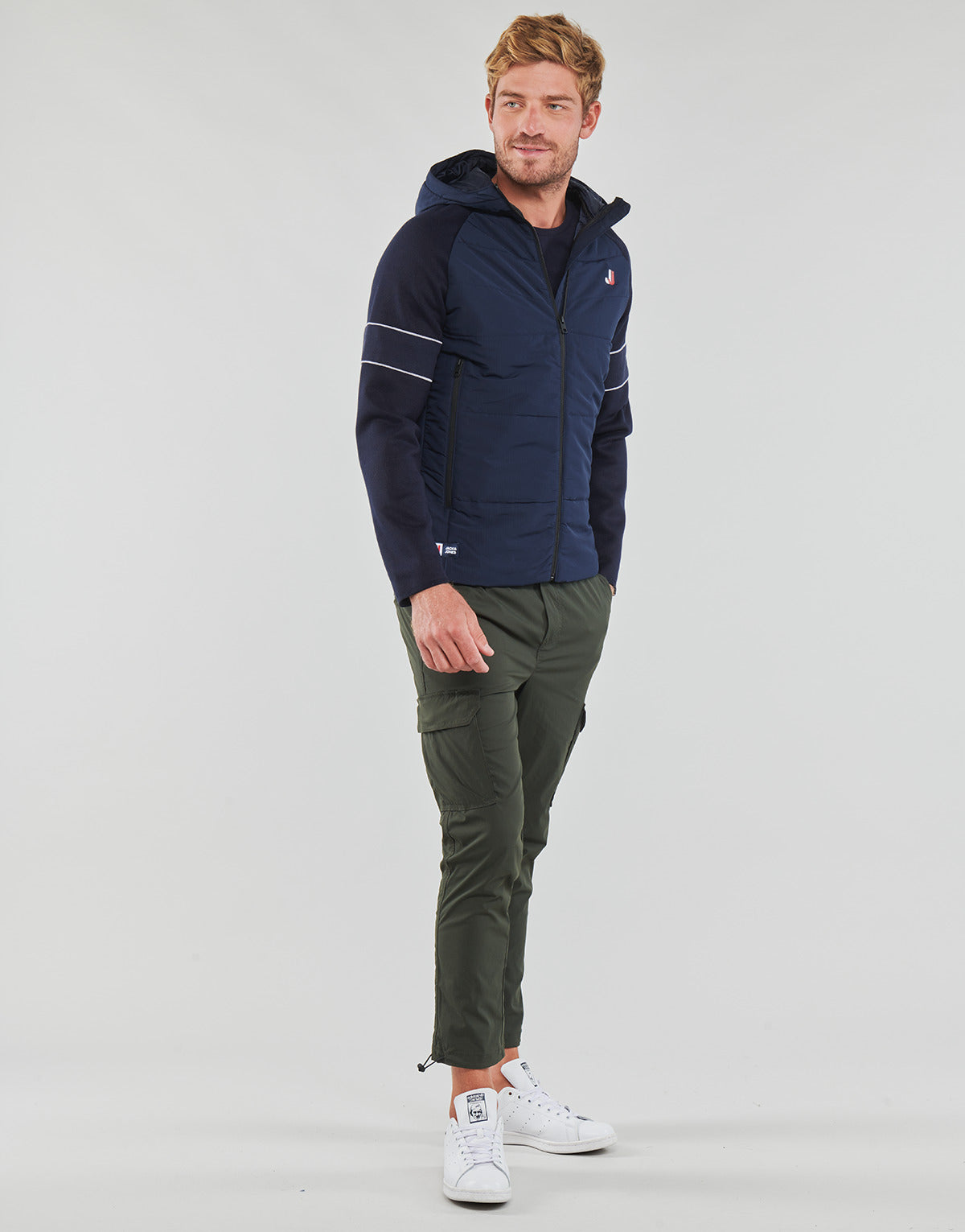 Giacca Uomo Jack & Jones  JCOLOGAN HYBRID JACKET  Marine