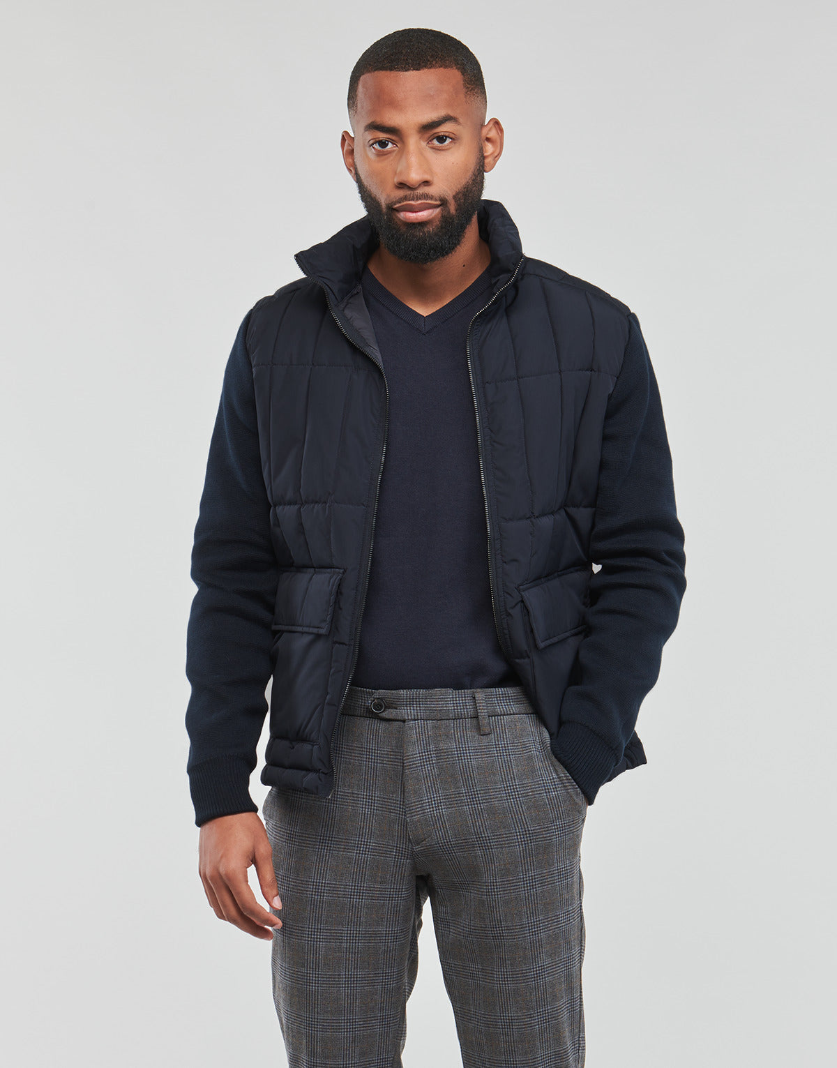 Giacca Uomo Jack & Jones  JPRBLAMASON HYBRID JKT  Marine