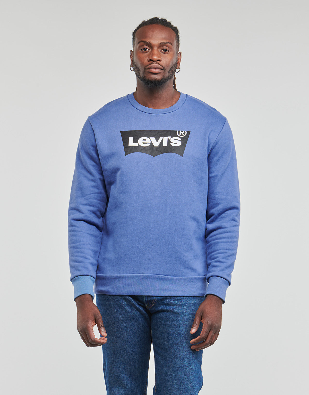 Felpa Uomo Levis  STANDARD GRAPHIC CREW  Blu