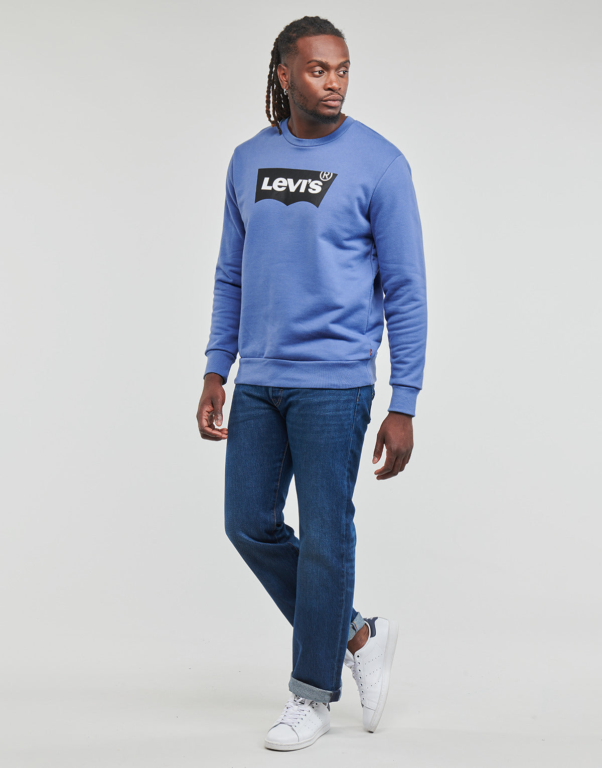 Felpa Uomo Levis  STANDARD GRAPHIC CREW  Blu