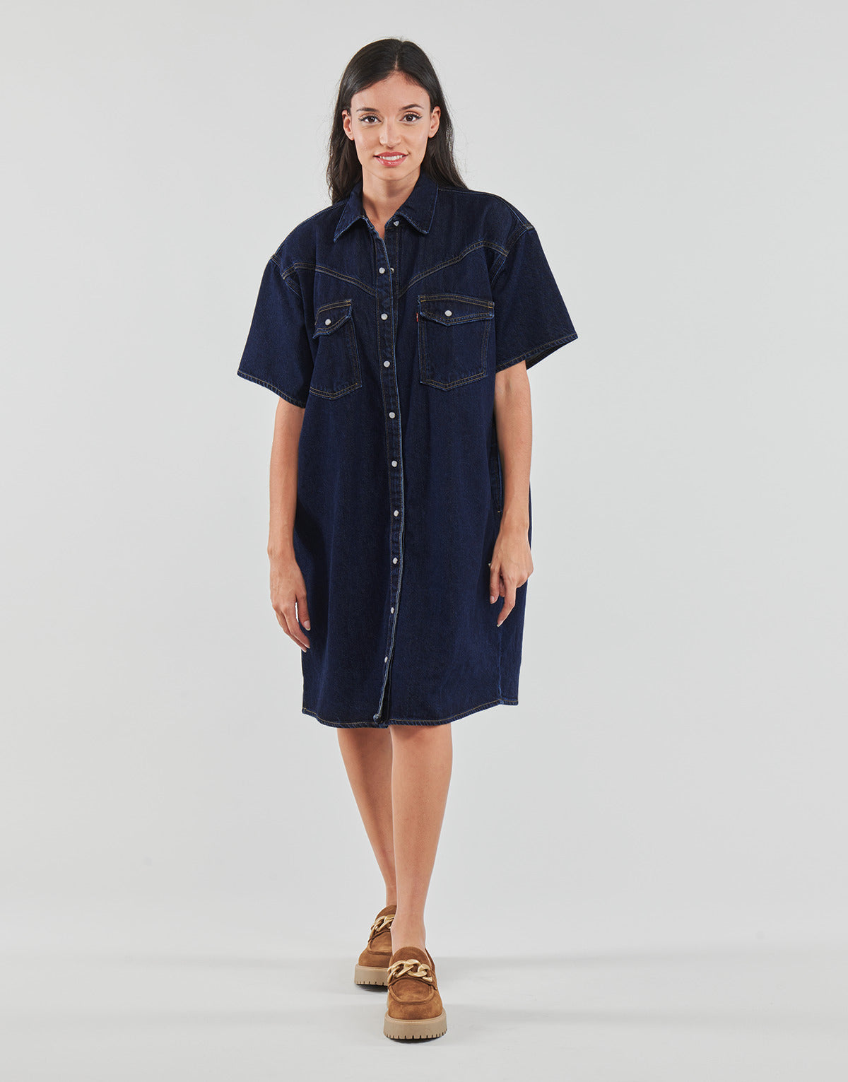 Abito corto Donna Levis  ELOWEN WESTERN DRESS  Blu