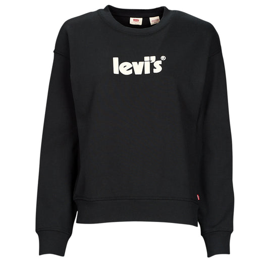 Felpa Donna Levis  GRAPHIC STANDARD CREW  Nero