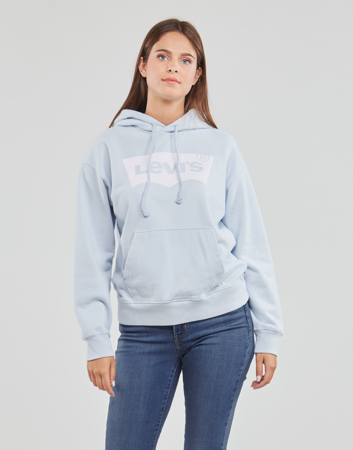 Felpa Donna Levis  GRAPHIC STANDARD HOODIE  Blu