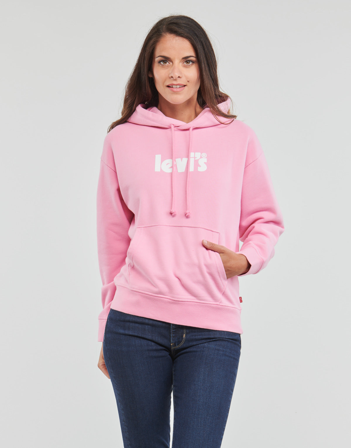 Felpa Donna Levis  GRAPHIC STANDARD HOODIE  Rosa