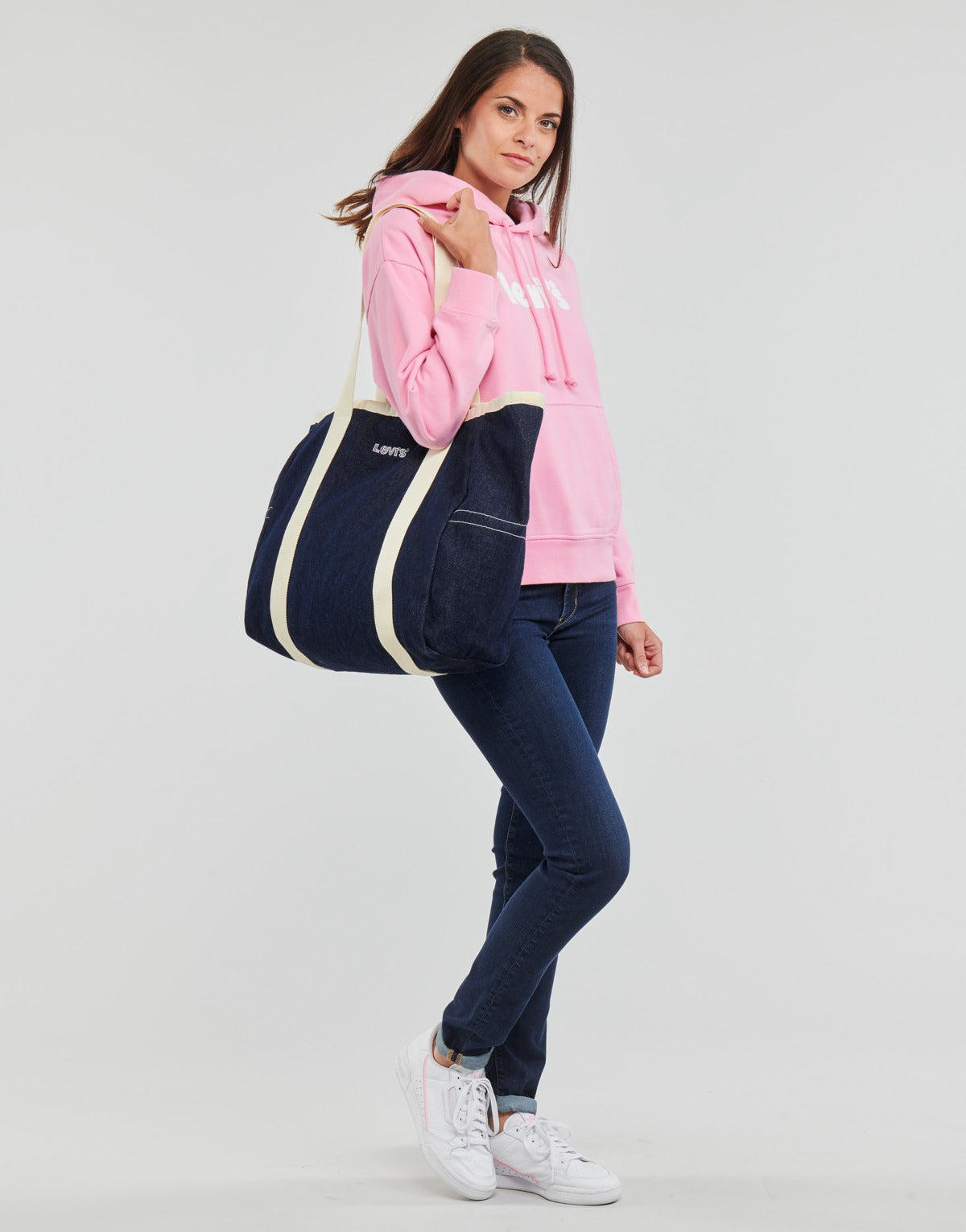 Felpa Donna Levis  GRAPHIC STANDARD HOODIE  Rosa