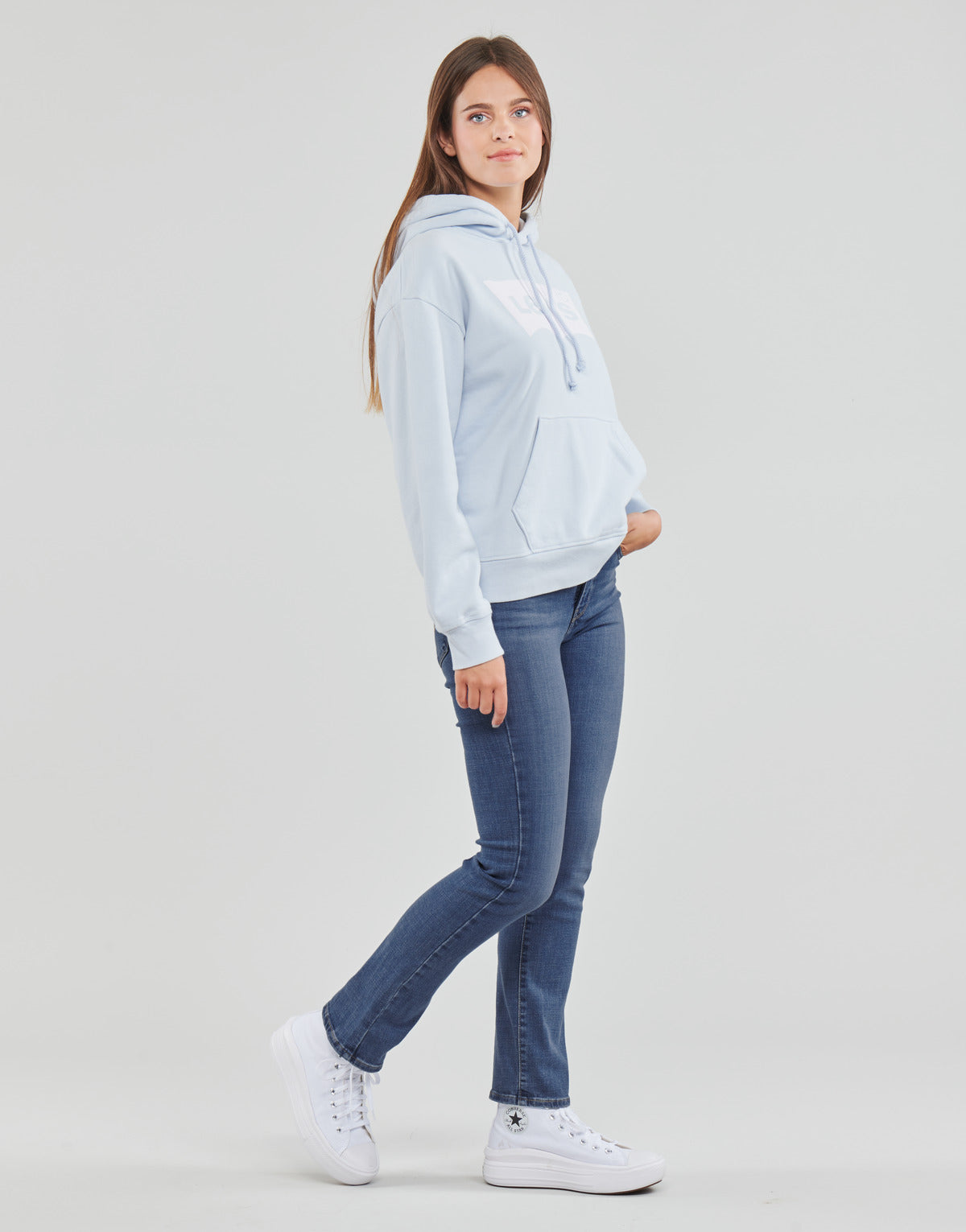 Jeans Donna Levis  314 SHAPING STRAIGHT  Blu