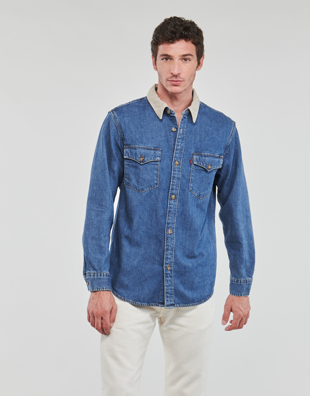 Camicia a maniche lunghe Uomo Levis  RELAXED FIT WESTERN  Blu