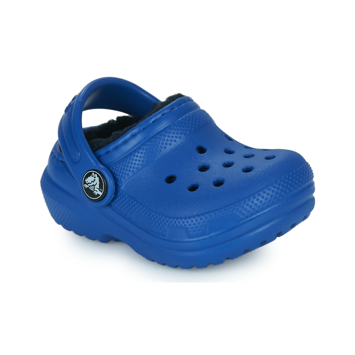 Scarpe bambini ragazzo Crocs  Classic Lined Clog T  Blu