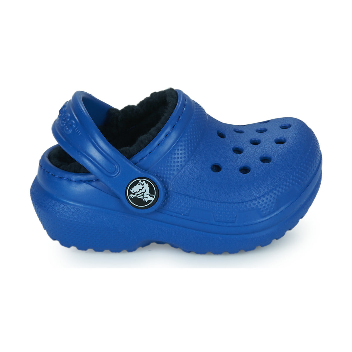 Scarpe bambini ragazzo Crocs  Classic Lined Clog T  Blu