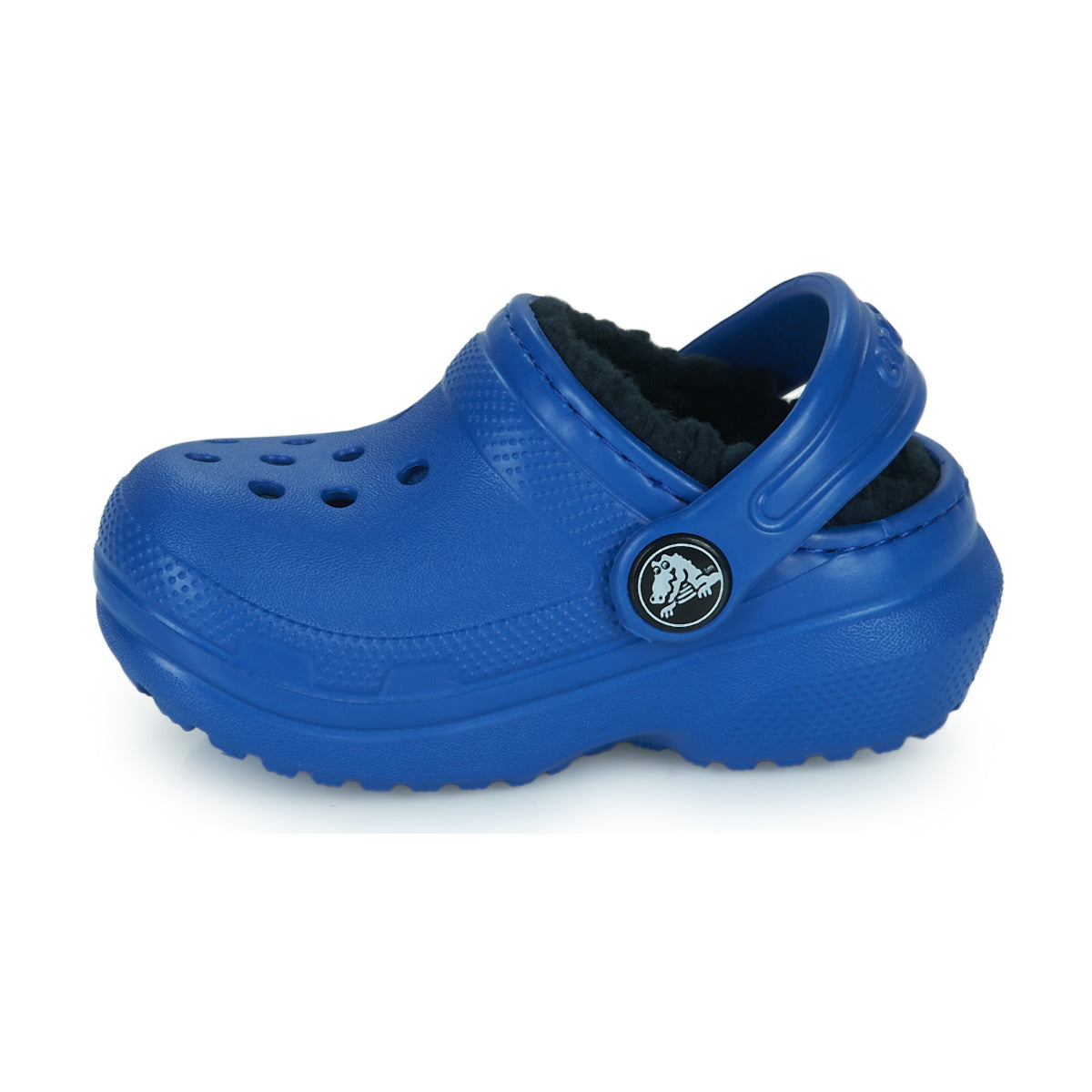 Scarpe bambini ragazzo Crocs  Classic Lined Clog T  Blu