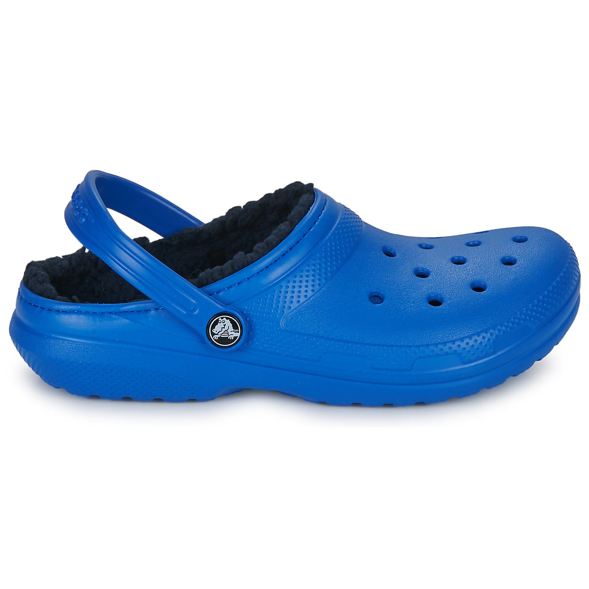 Scarpe bambini ragazzo Crocs  Classic Lined Clog K  Blu