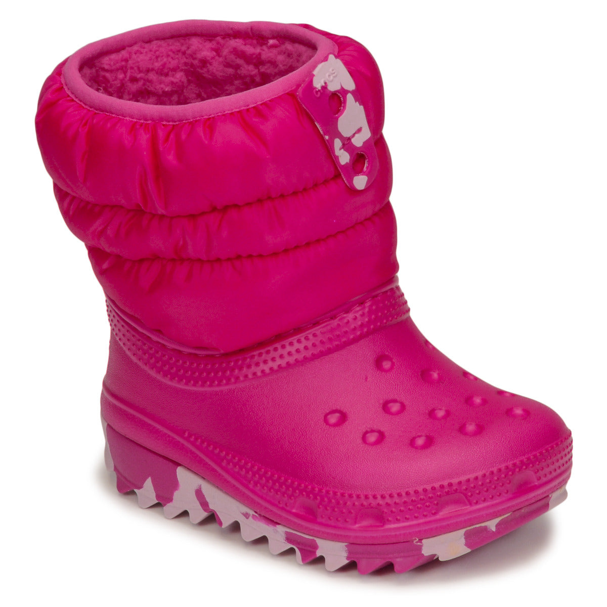 Scarpe da neve bambini ragazza Crocs  Classic Neo Puff Boot T  Rosa