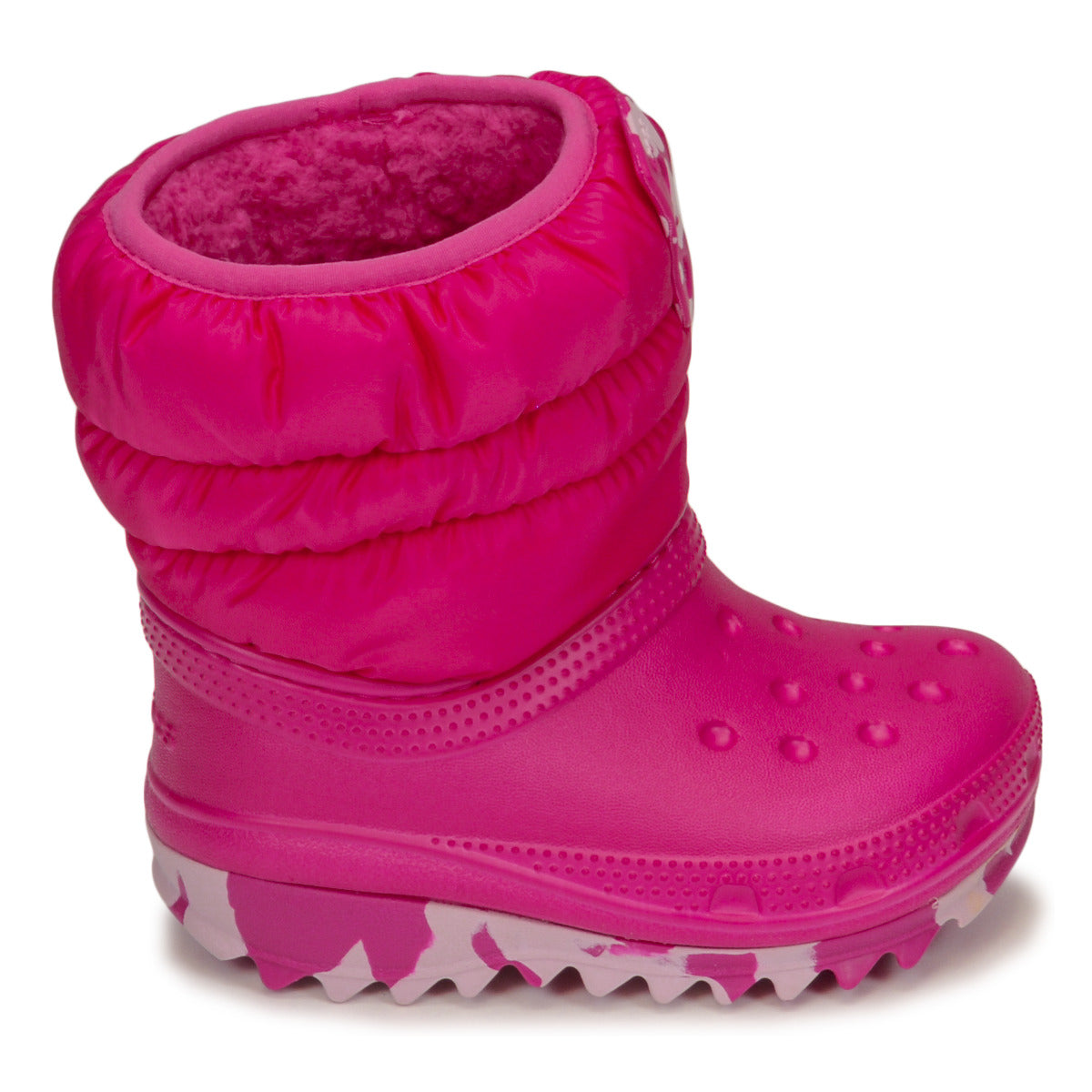 Scarpe da neve bambini ragazza Crocs  Classic Neo Puff Boot T  Rosa