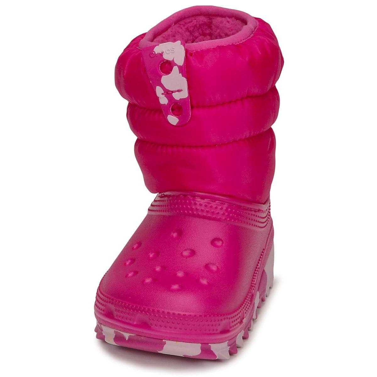 Scarpe da neve bambini ragazza Crocs  Classic Neo Puff Boot T  Rosa