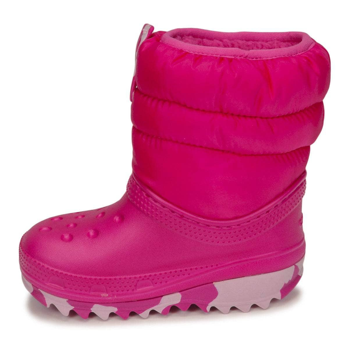 Scarpe da neve bambini ragazza Crocs  Classic Neo Puff Boot T  Rosa