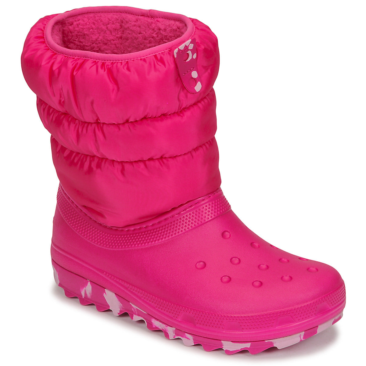 Scarpe da neve bambini ragazza Crocs  Classic Neo Puff Boot K  Rosa