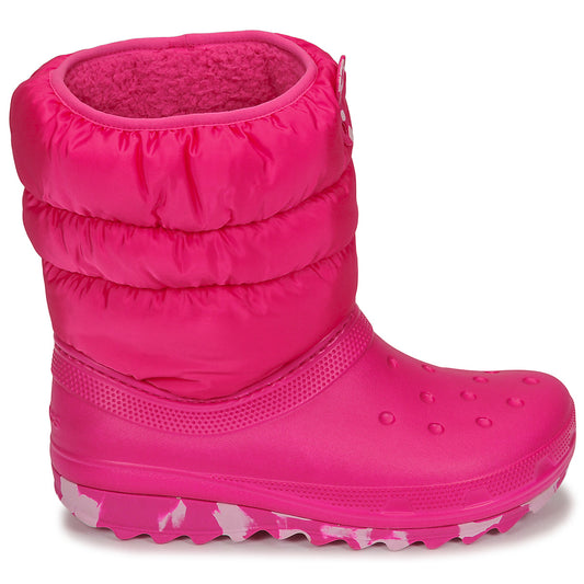 Scarpe da neve bambini ragazza Crocs  Classic Neo Puff Boot K  Rosa