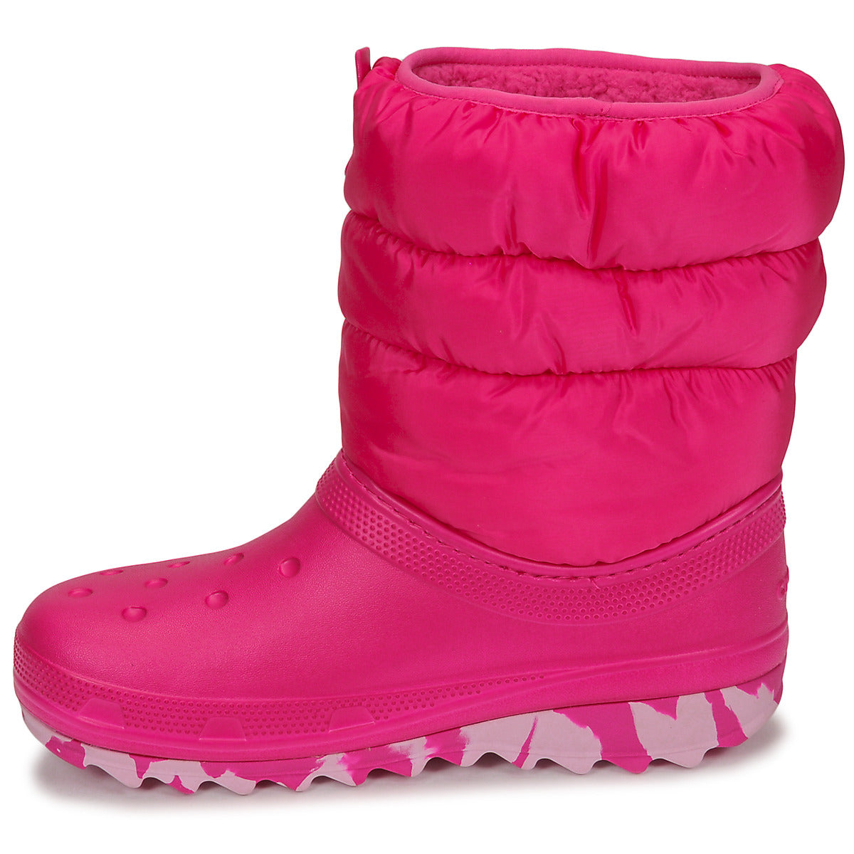 Scarpe da neve bambini ragazza Crocs  Classic Neo Puff Boot K  Rosa