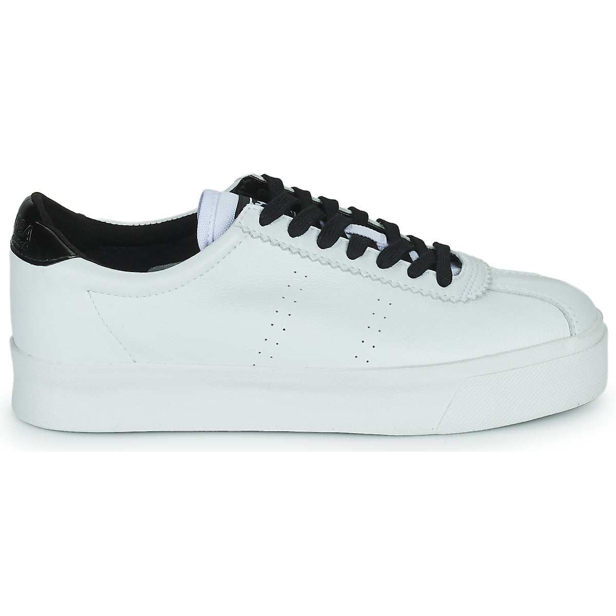 Sneakers basse Donna Superga  WHITE BLACK  Bianco