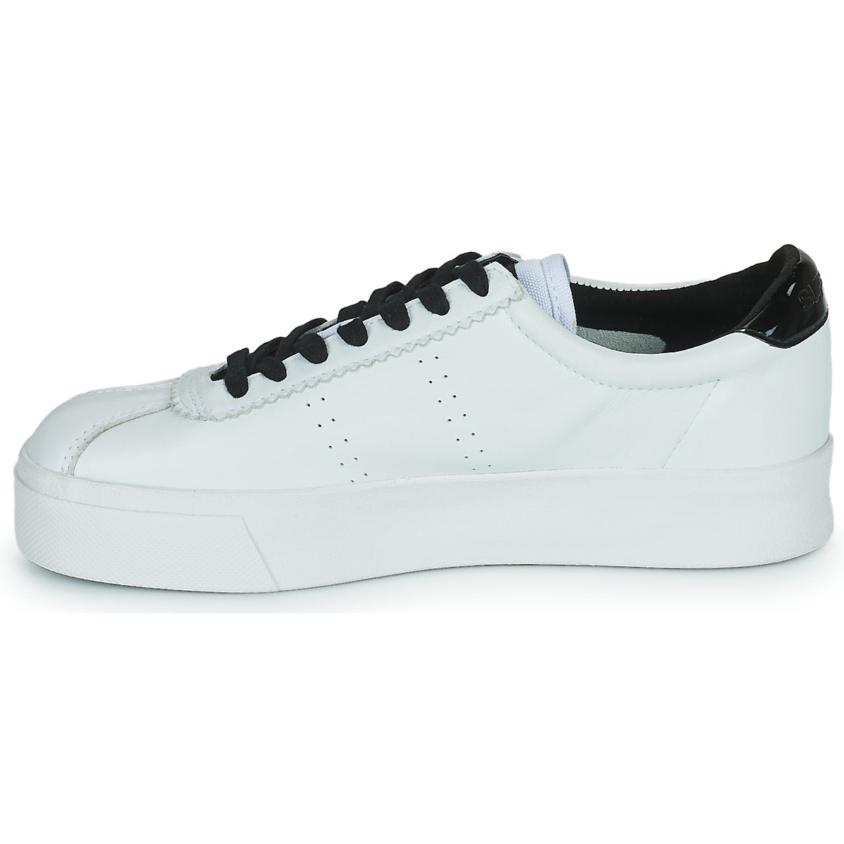 Sneakers basse Donna Superga  WHITE BLACK  Bianco