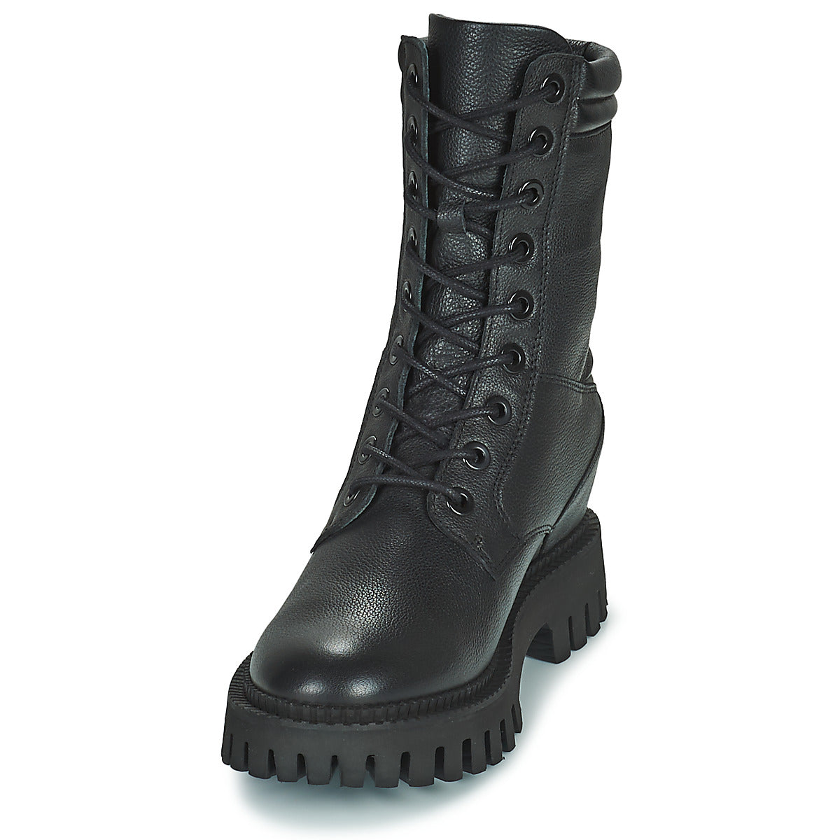 Stivaletti Donna Freelance  LUCY COMBAT LACE UP BOOT  Nero