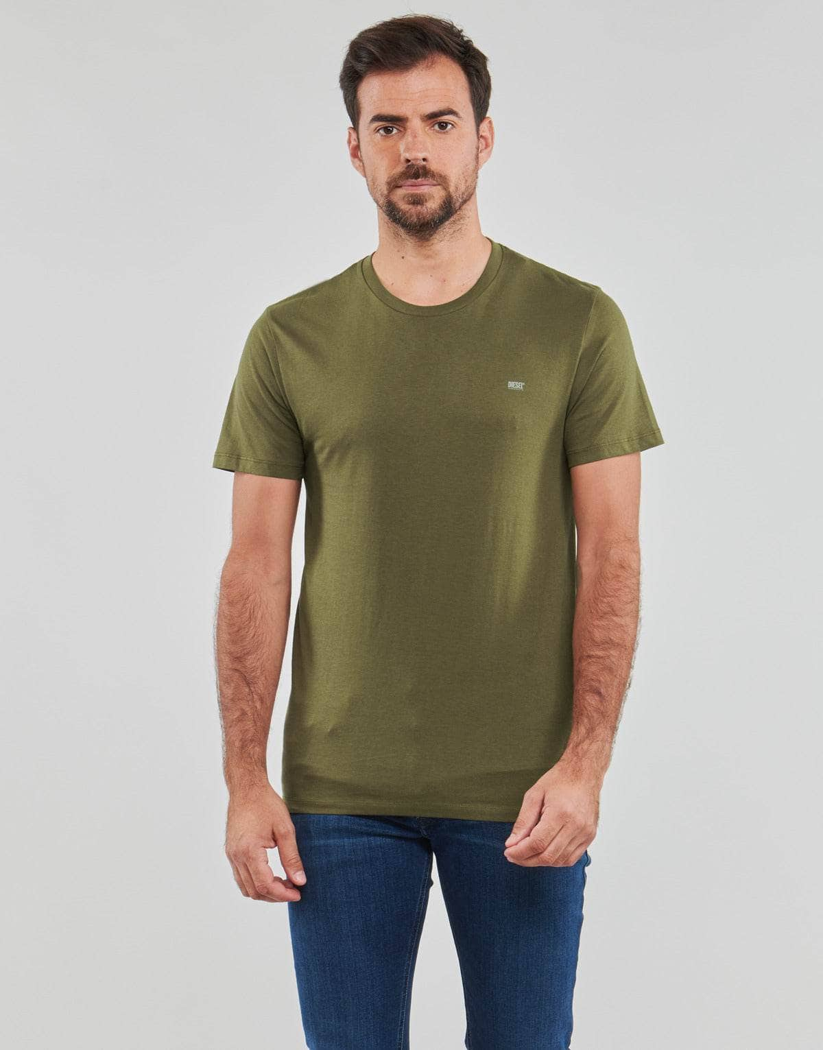 T-shirt Uomo Diesel  UMTEE-RANDAL-TUBE-TW  Kaki