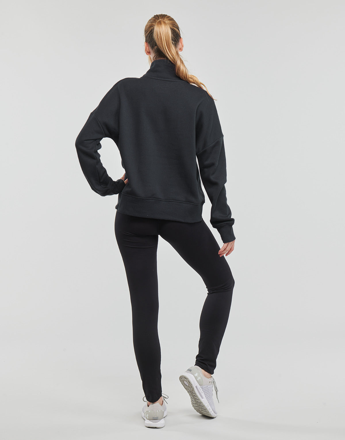 Felpa Donna Under Armour  Rival Fleece HZ  Nero