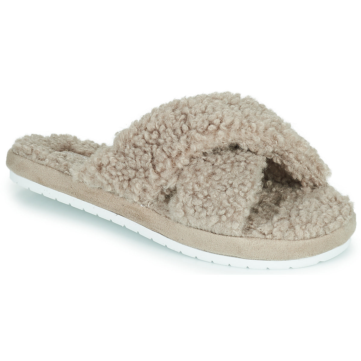 Pantofole Donna Skechers  COZY SLIDE  Beige