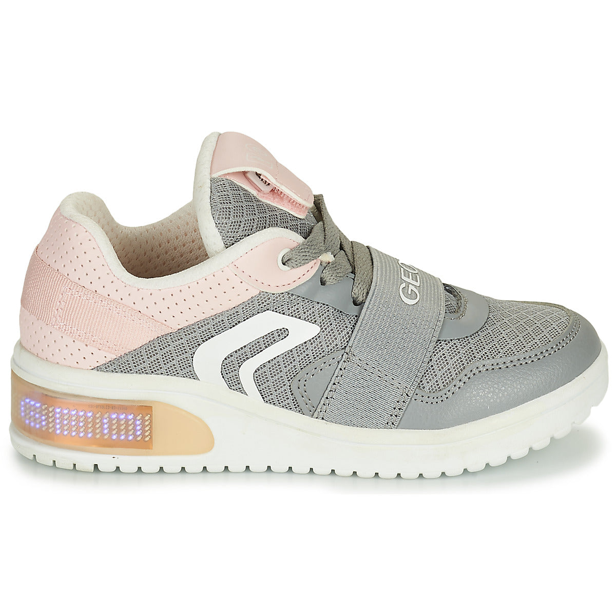 Scarpe bambini ragazza Geox  J XLED GIRL  Grigio