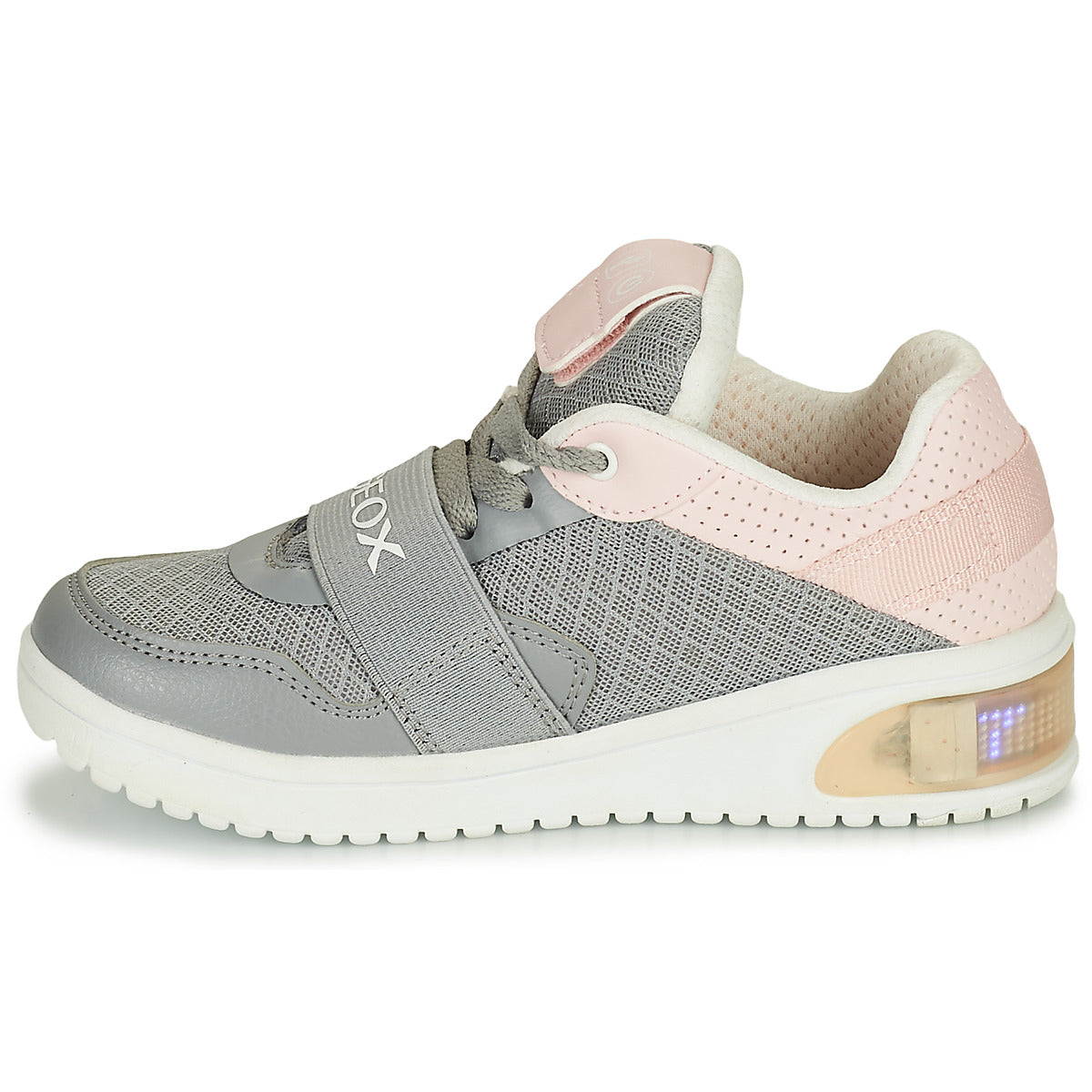 Scarpe bambini ragazza Geox  J XLED GIRL  Grigio