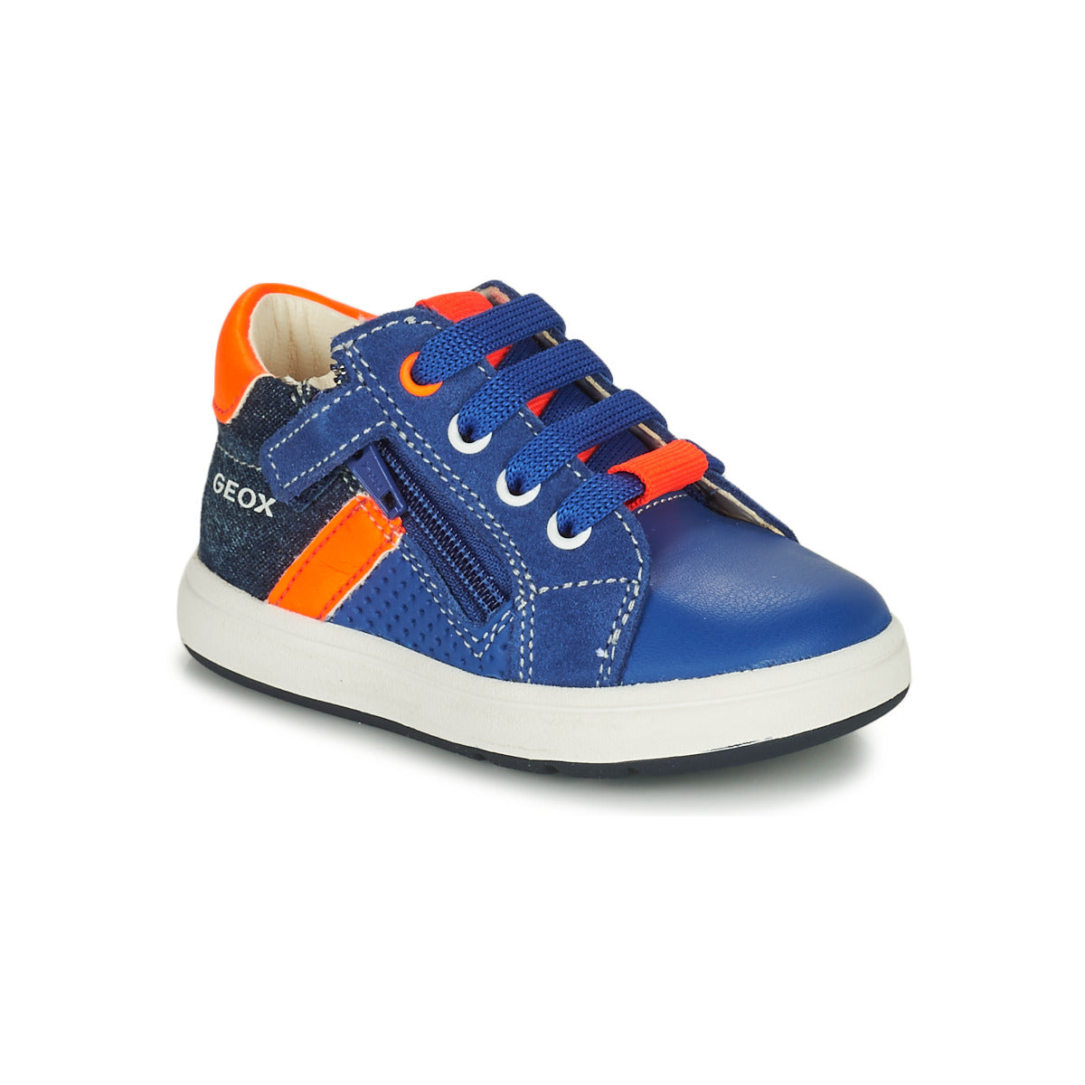 Scarpe bambini ragazzo Geox  B BIGLIA B. B - NAPPA+DENIM SL  Blu