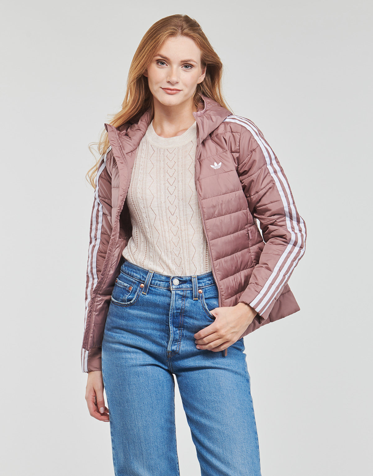 Piumino Donna adidas  SLIM JACKET  Rosa