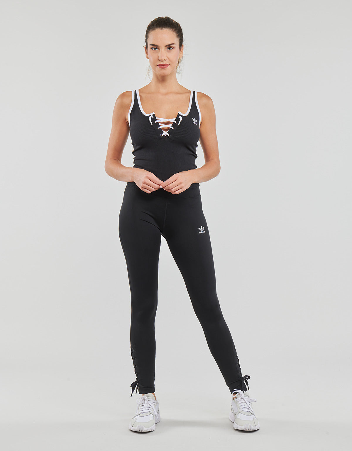 Collant Donna adidas  HIGH WAIST LEGGINGS  Nero