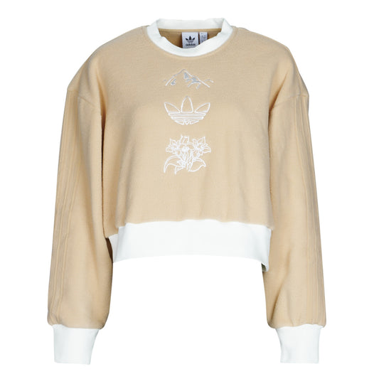 Felpa Donna adidas  GRAPHIC SWEATER  Beige