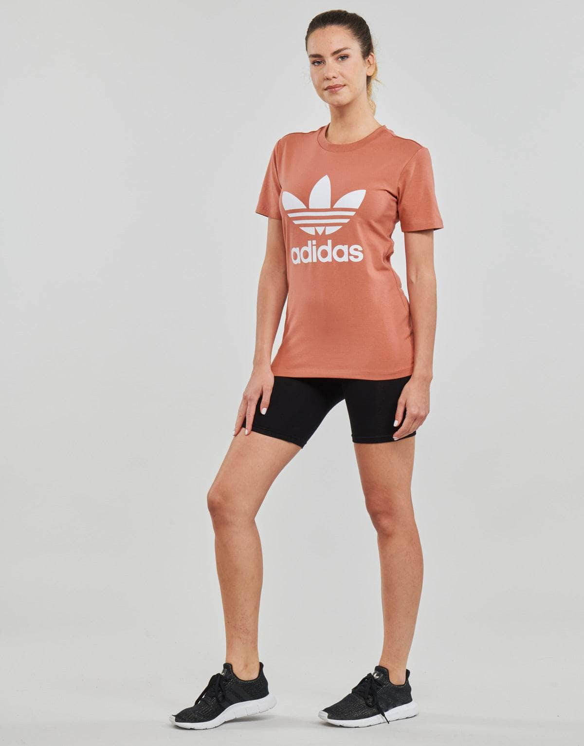 T-shirt Donna adidas  TREFOIL TEE  Rosa