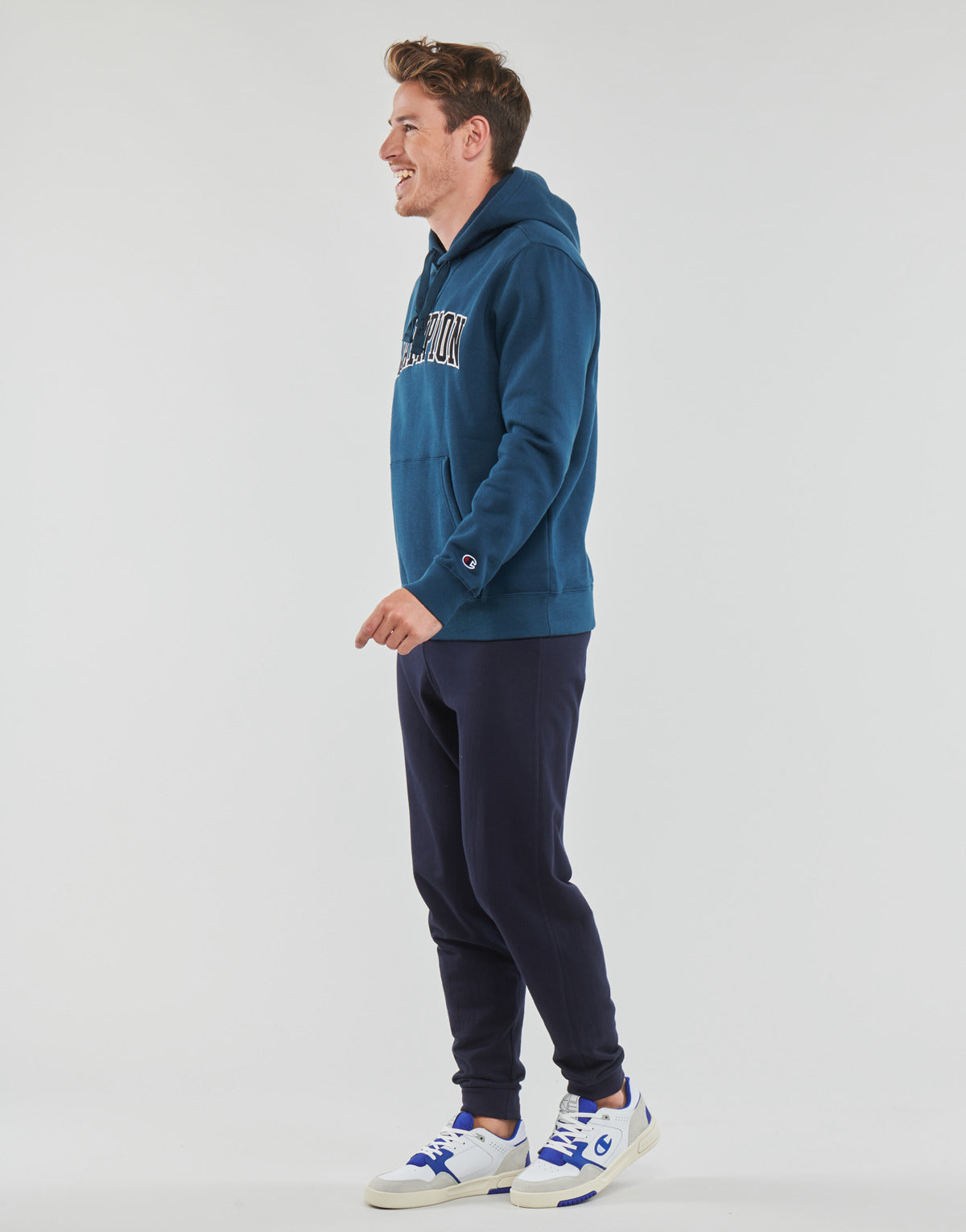 Felpa Uomo Champion  Heavy Cotton Poly Fleece  Marine