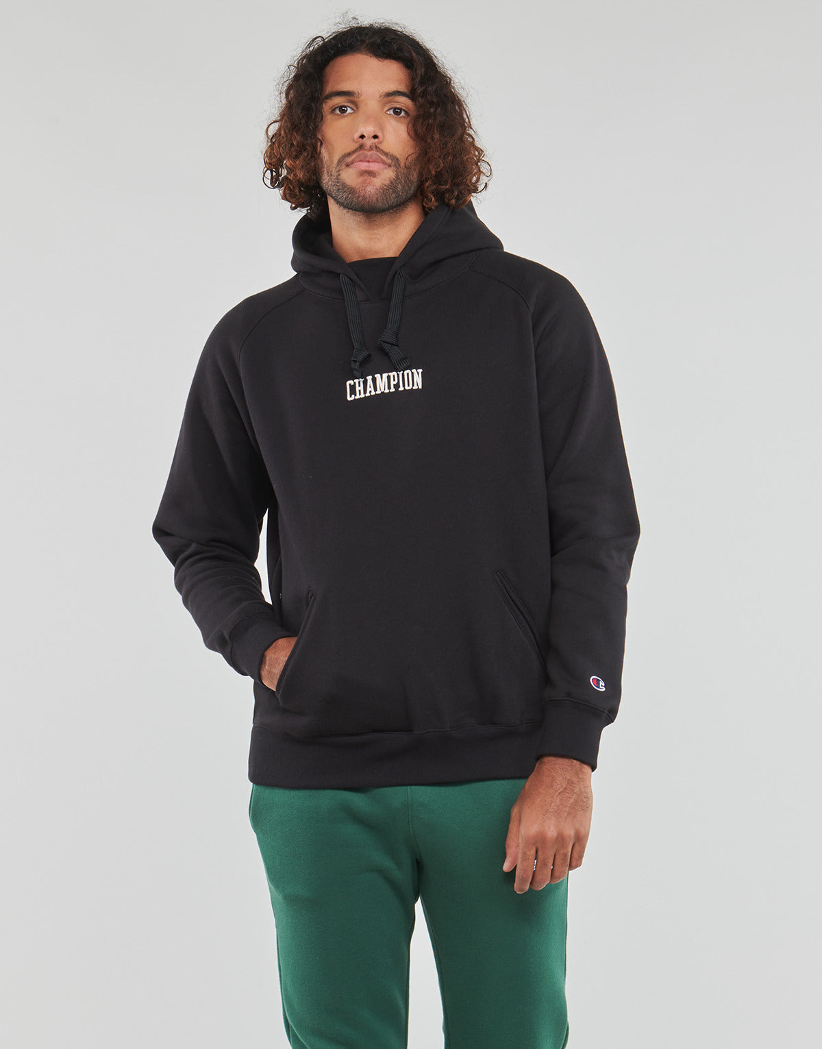 Felpa Uomo Champion  Heavy Cotton Poly Fleece  Nero