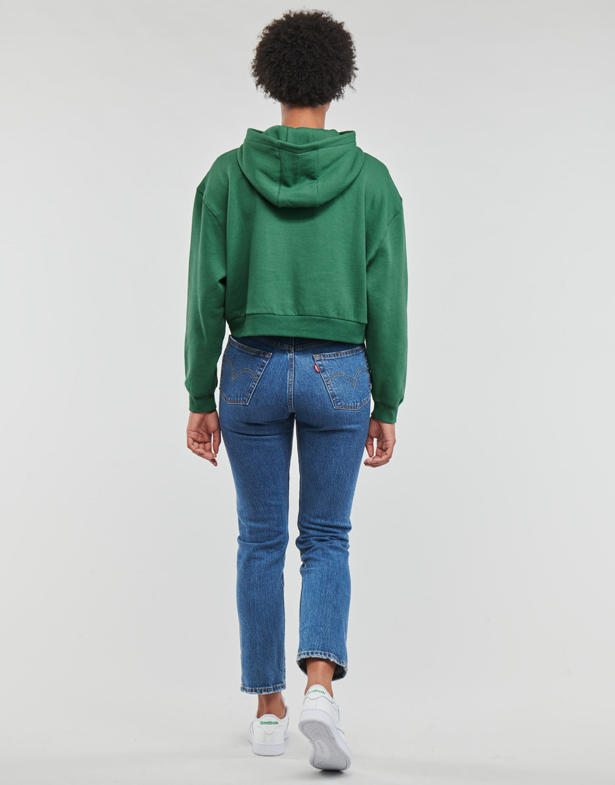 Felpa Donna Ellesse  RAMO CROP HOODY  Verde