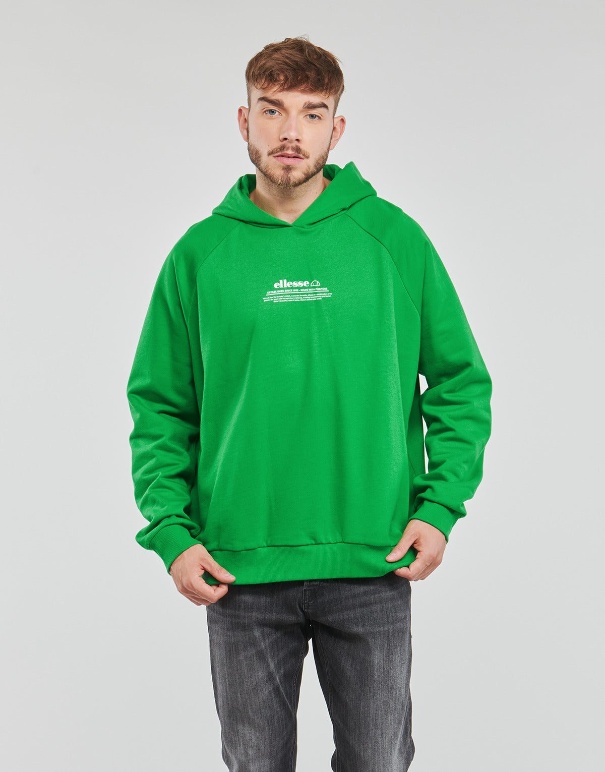 Felpa Uomo Ellesse  GIORDANO HOODY  Verde