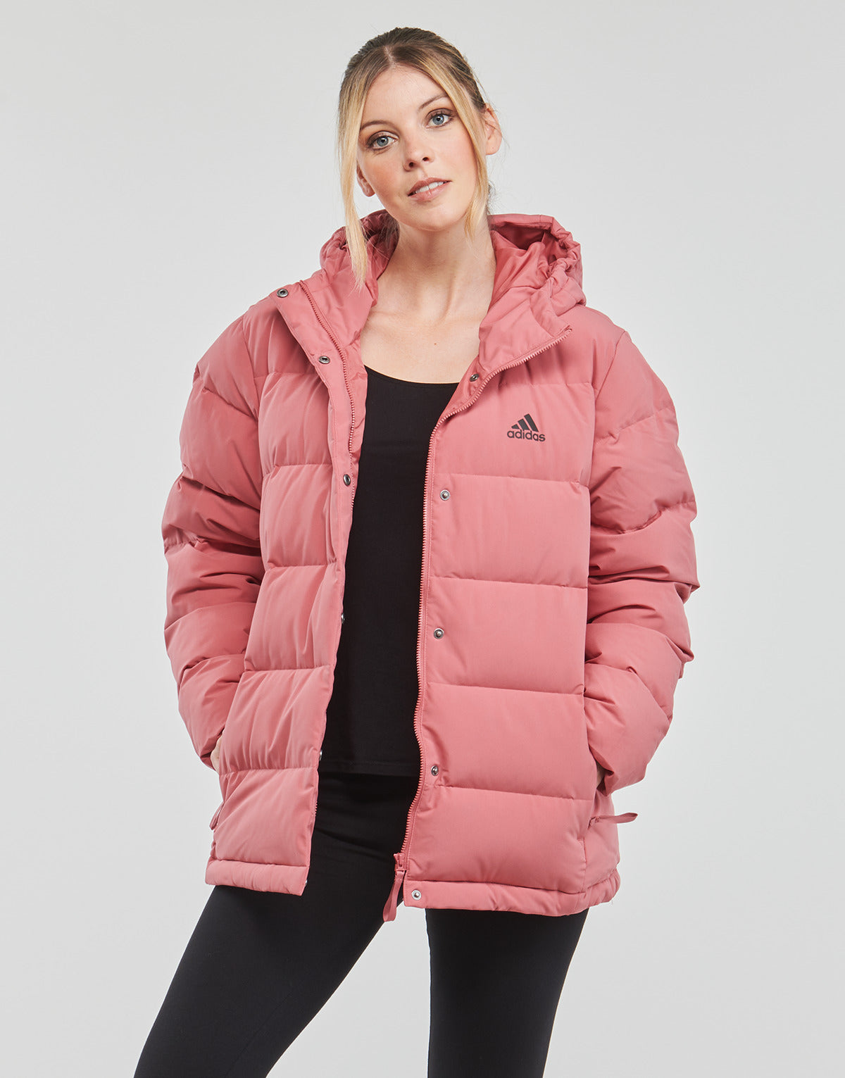 Piumino Donna adidas  W HELIONIC HO J  Rosa