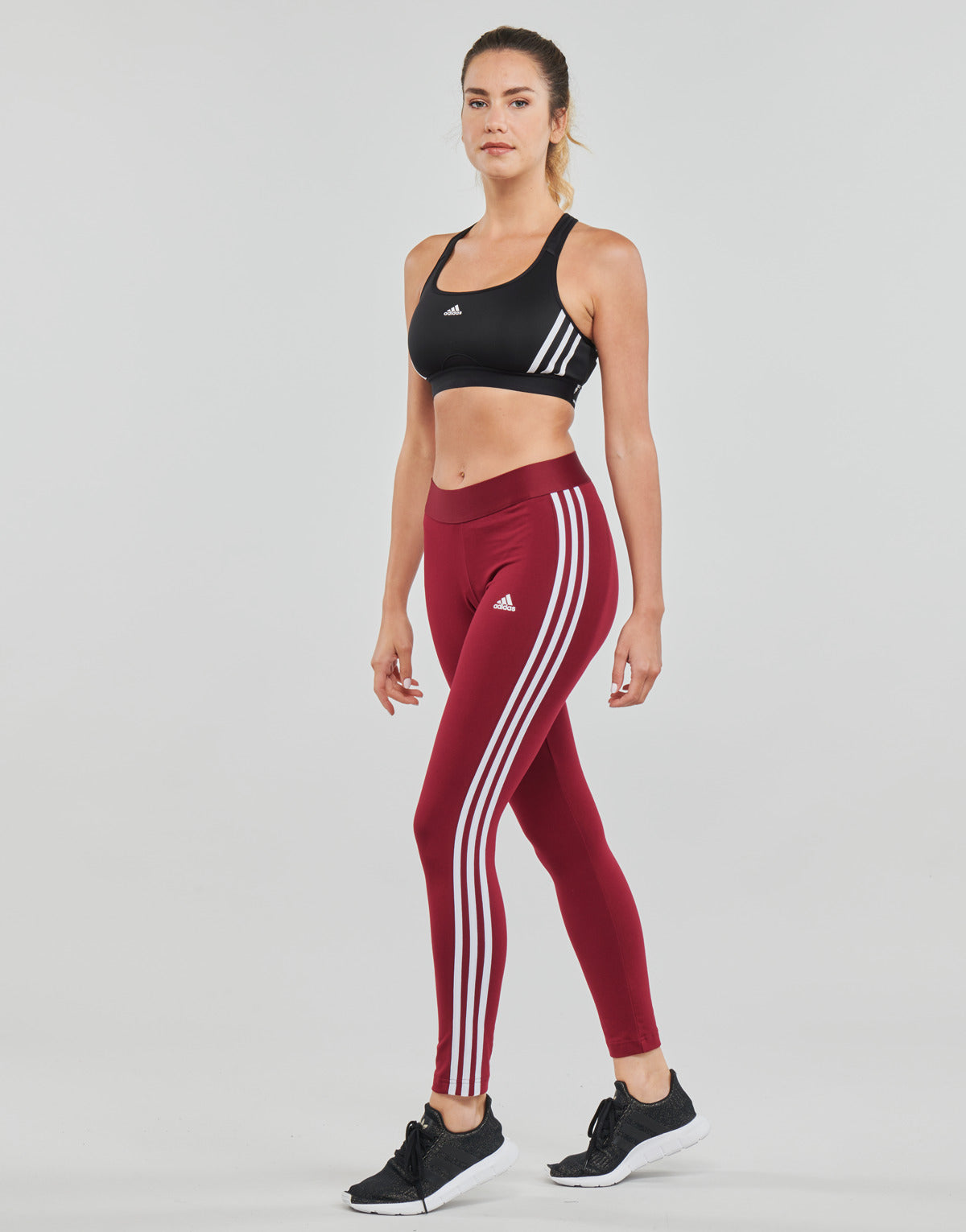 Collant Donna adidas  W 3S LEG  Bordeaux